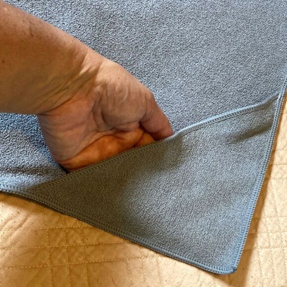 METTADALI Yoga Mat Exercise Oversized Gray Grey Towel 68 x 24 inches - Picture 5 of 13